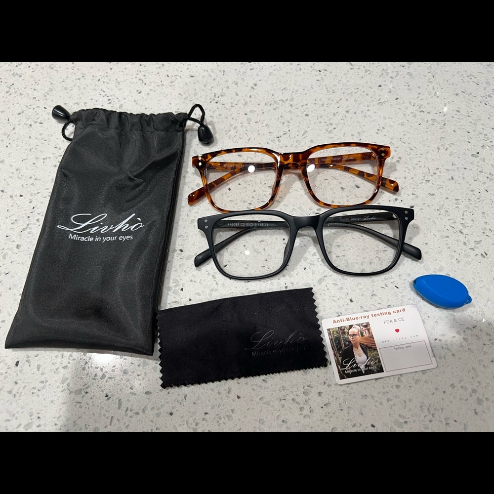 Livho Blue-light Blocking Glasses (2 pack)